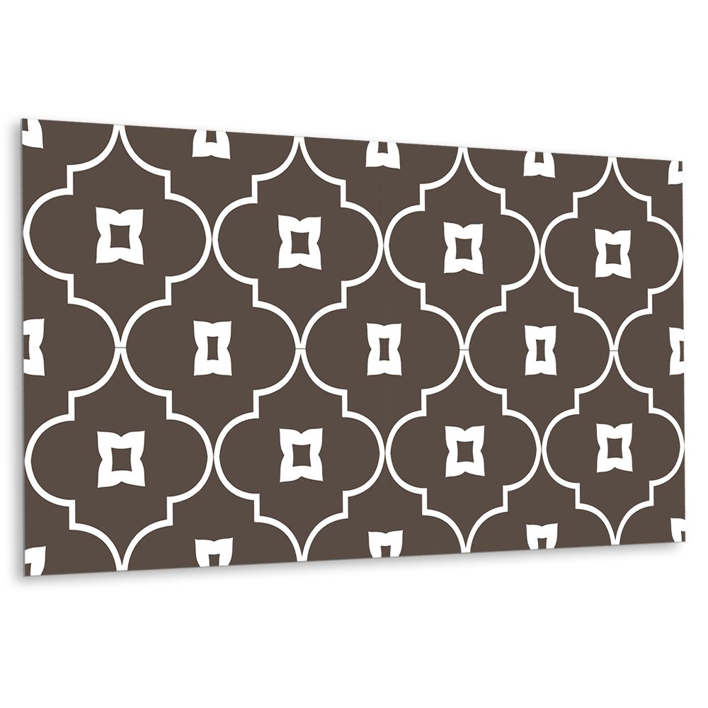 Falvédő falburkoló panel Marokkói motívum barna árnyalatokban