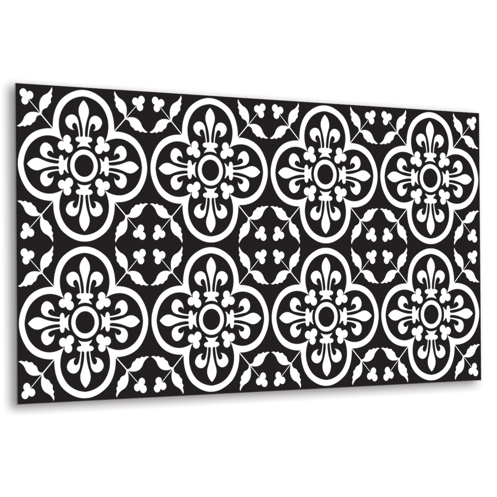 Falvédő falburkoló panel Retro virágmotívum