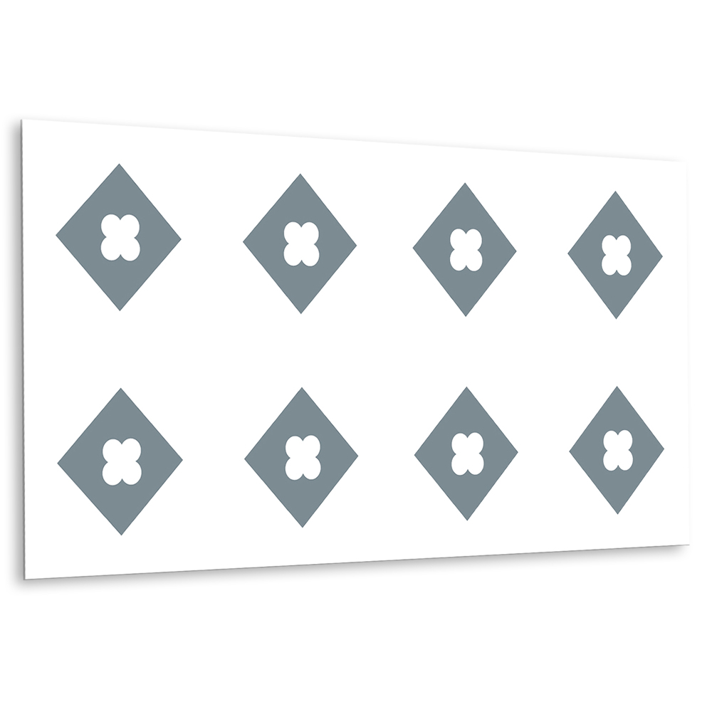 Öntapadó falburkolat Virágmotívum szürke és fehér színben