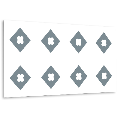 Öntapadó falburkolat Virágmotívum szürke és fehér színben