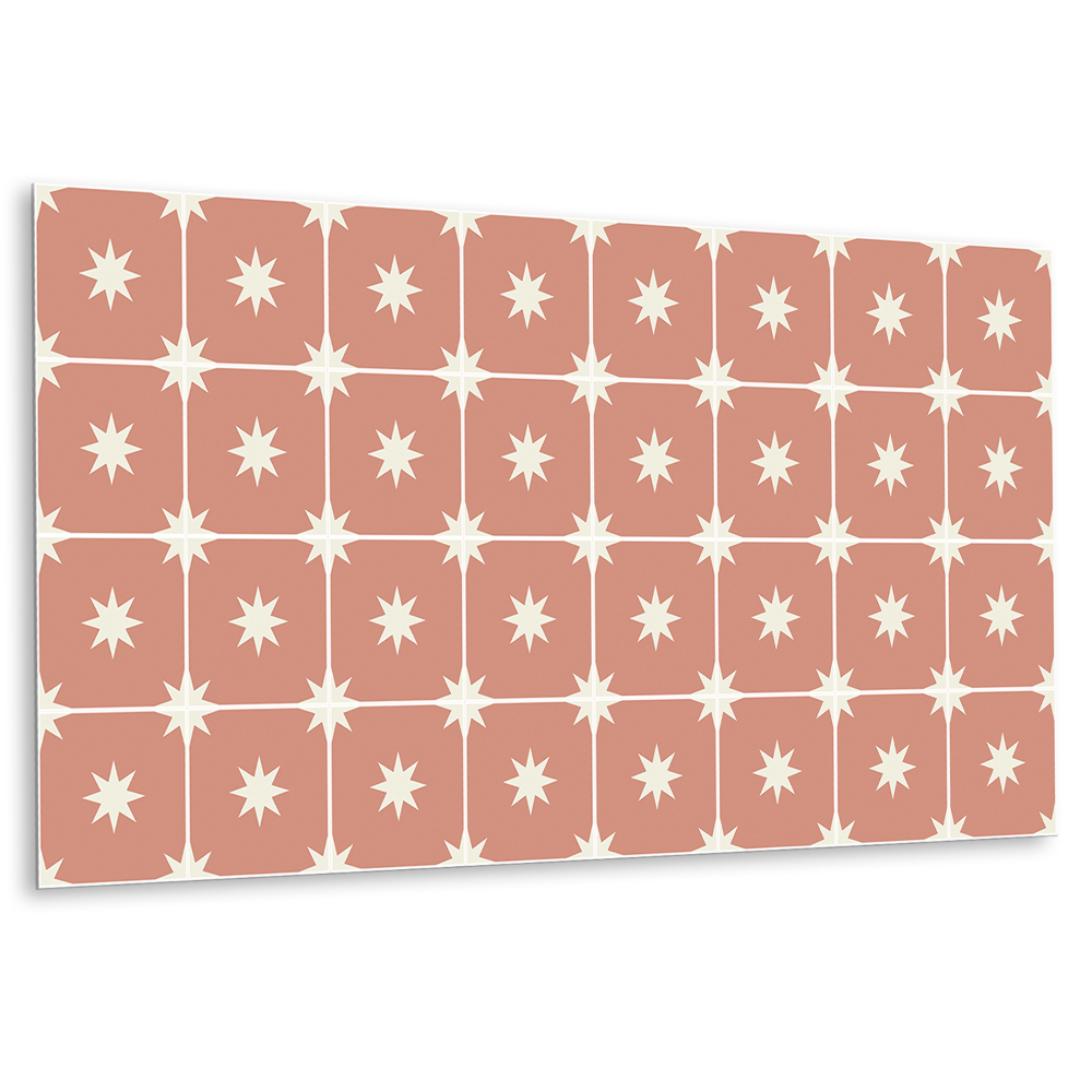 Öntapadó falburkolat Csillagok terrakotta háttéren