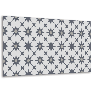 Falvédő falburkoló panel Geometrikus csillagok szürke árnyalatokban