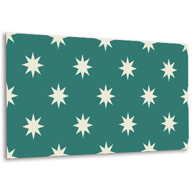 Falvédő falburkoló panel Csillagok zöld háttéren
