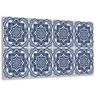 Dekorpanel falra Arabeszk motívum kék árnyalatokban