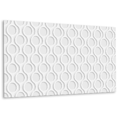 Öntapadó falburkolat Ovális hullámok fehér árnyalatokban