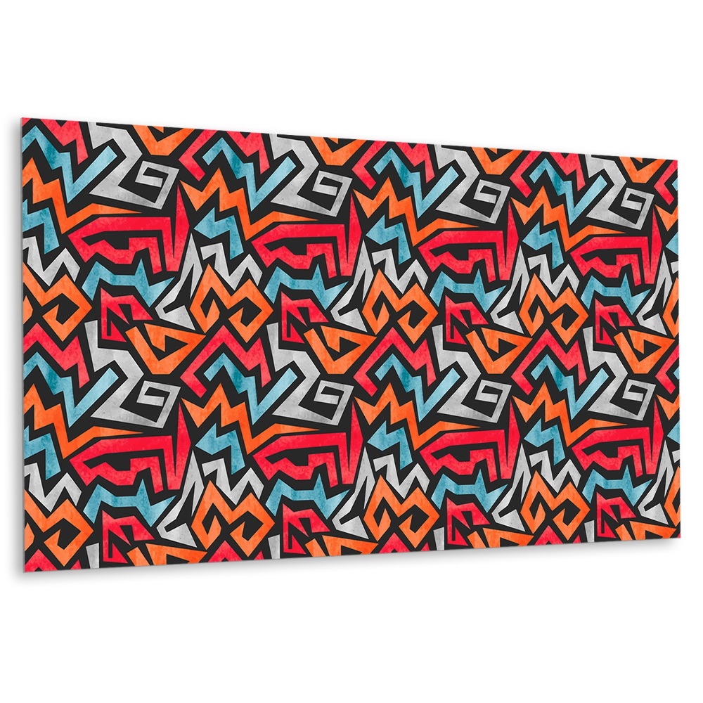 Öntapadó falburkolat Absztrakt geometrikus minta színekben