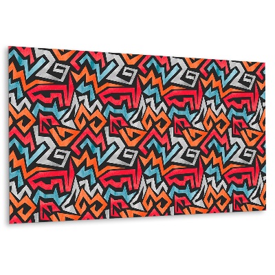 Öntapadó falburkolat Absztrakt geometrikus minta színekben