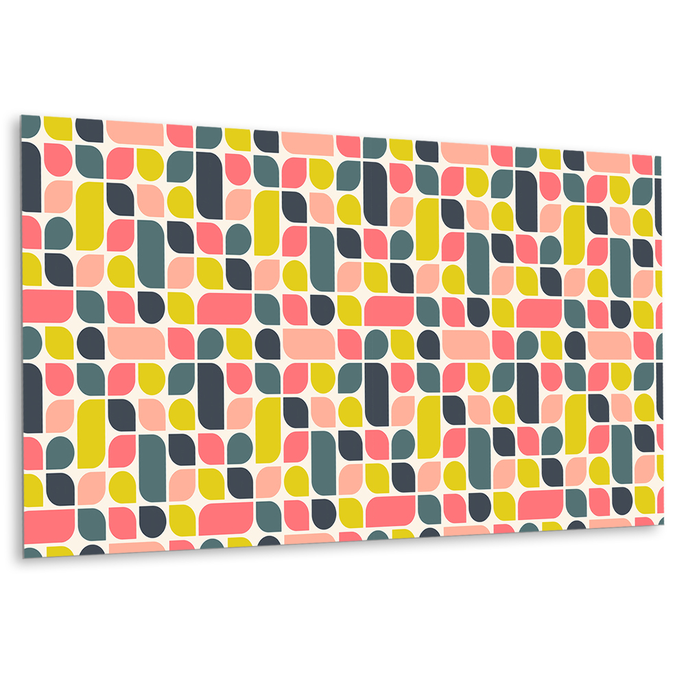 Dekorpanel falra Absztrakt formák pasztell színekben