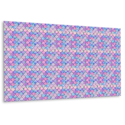 Falvédő falburkoló panel Sellőpikkely motívum pasztell színekben