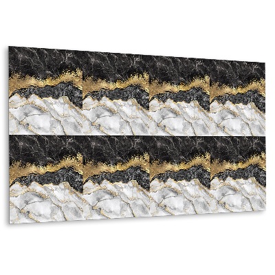 Falvédő falburkoló panel Márvány arany díszítéssel