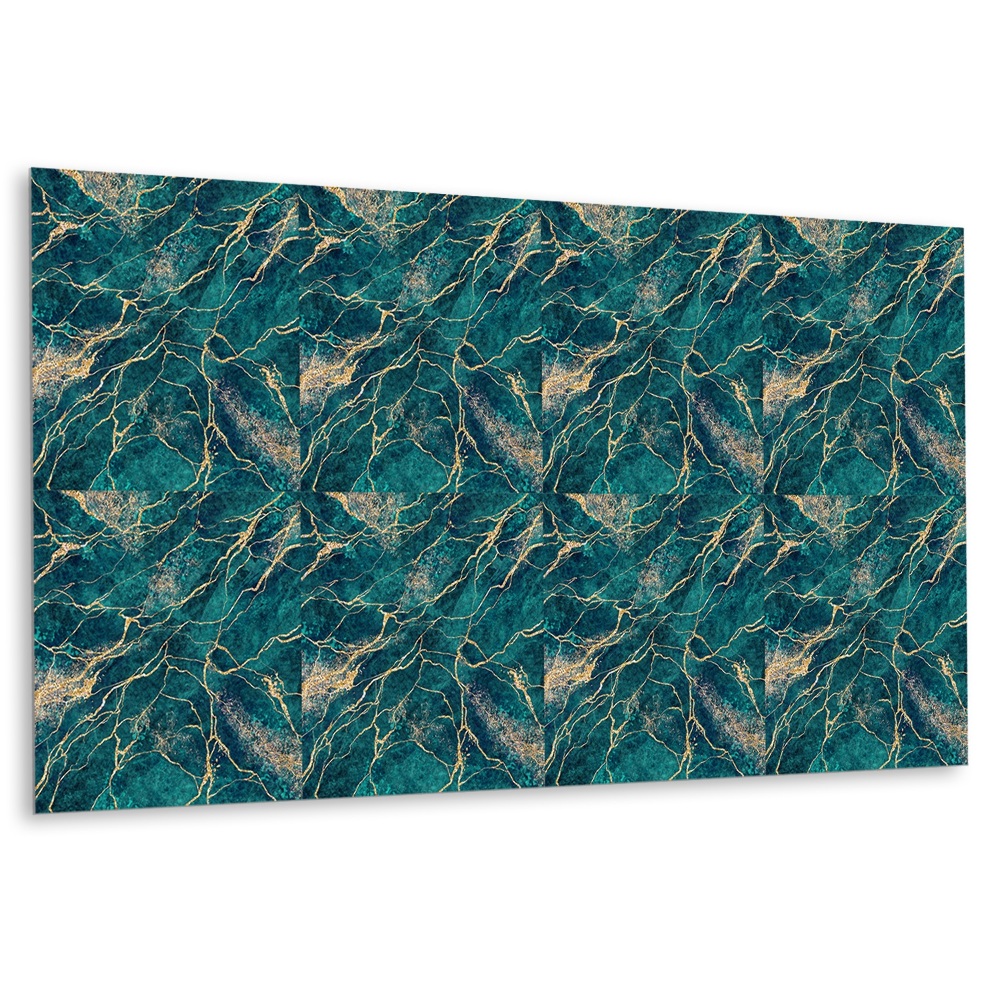 Öntapadó falburkolat Márványminta zöld árnyalatokban