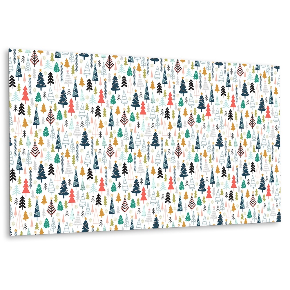 Öntapadó falburkolat Karácsonyfák különböző színekben és formákban