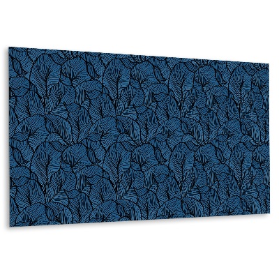 Dekorpanel falra Kék árnyalatú levelek