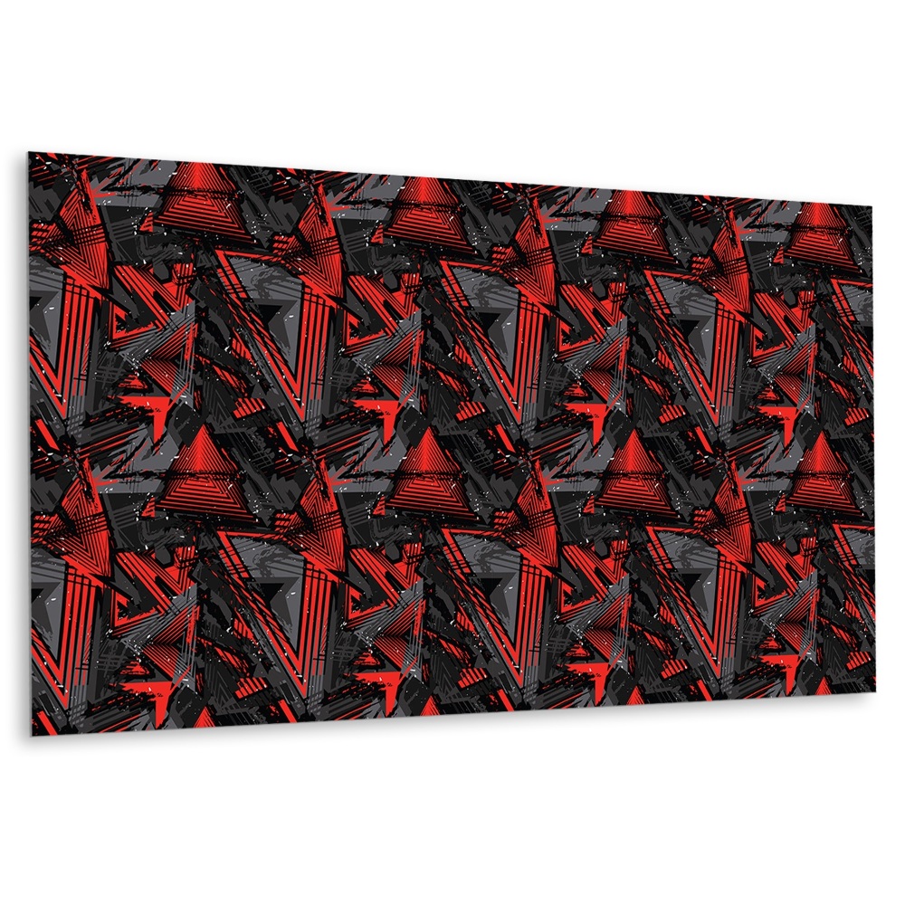 Öntapadó falburkolat Absztrakt piros és fekete minták