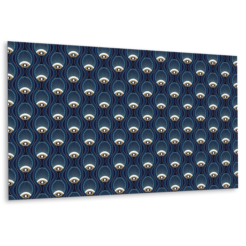 Dekorpanel falra Hullámos szemek sötétkék háttér előtt