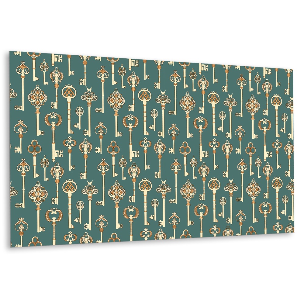 Falvédő falburkoló panel Vintage stílusú kulcsok