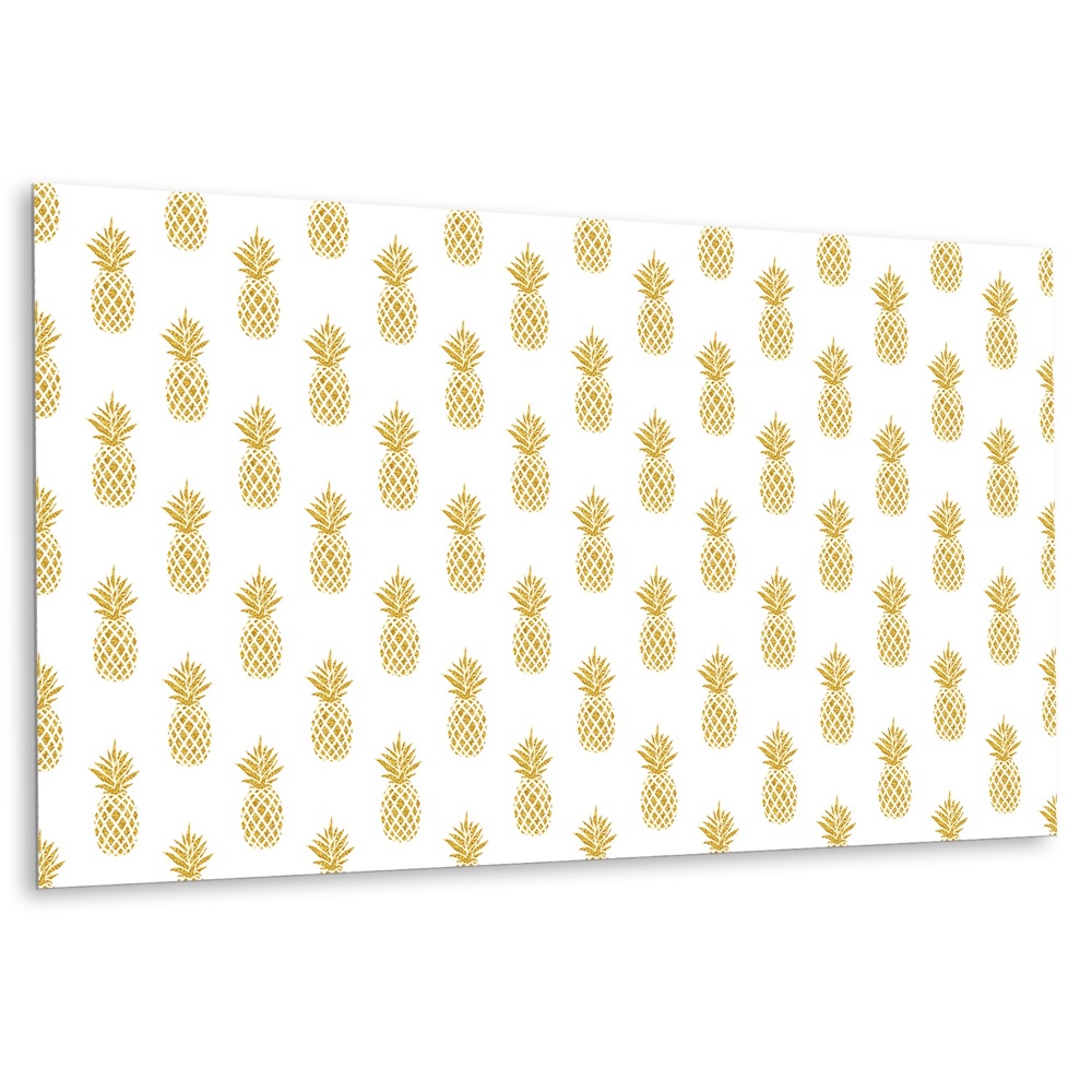 Öntapadó falburkolat Arany ananász fehér alapon