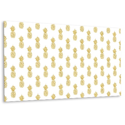 Öntapadó falburkolat Arany ananász fehér alapon