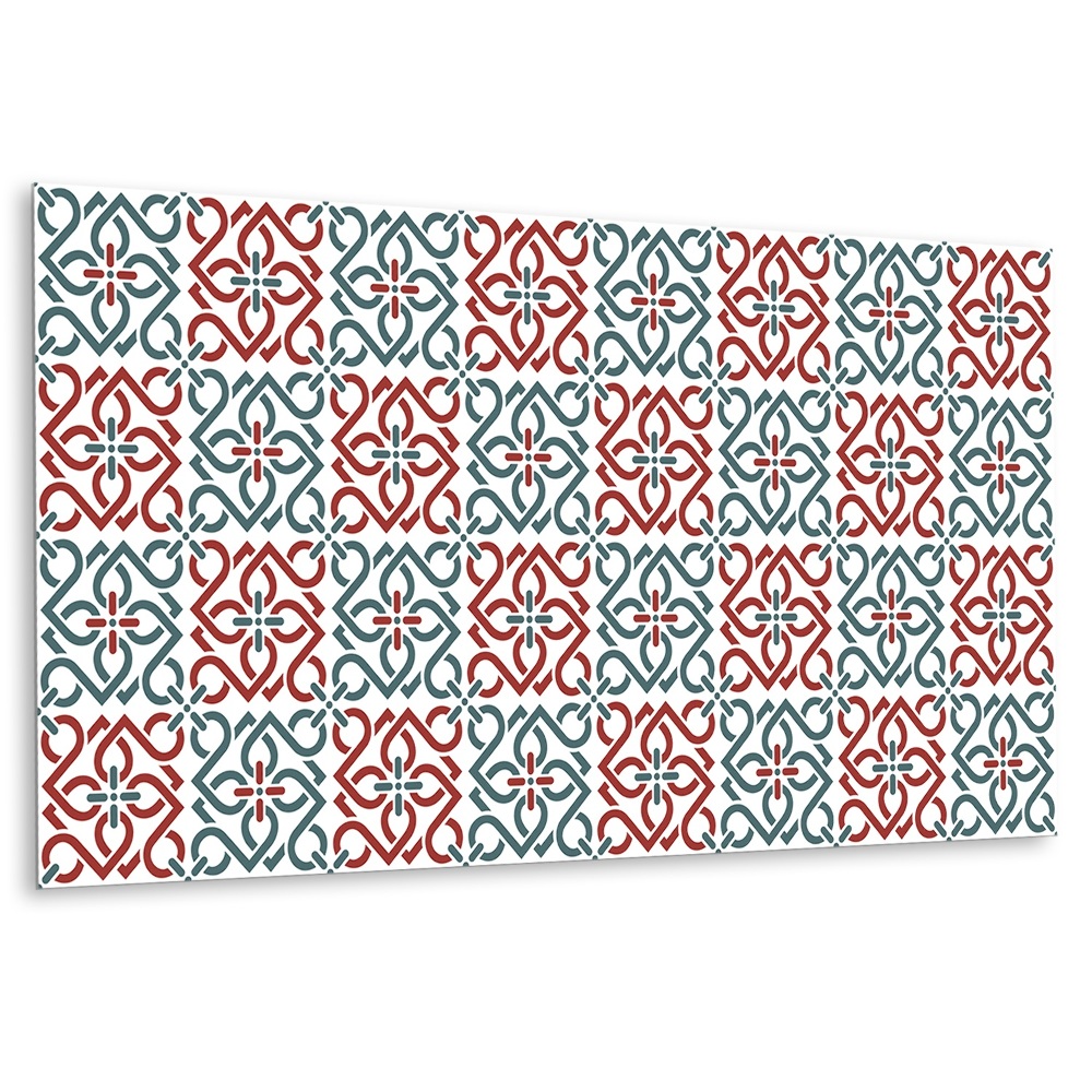 Dekorpanel falra Virágminta geometrikus alakzatokkal