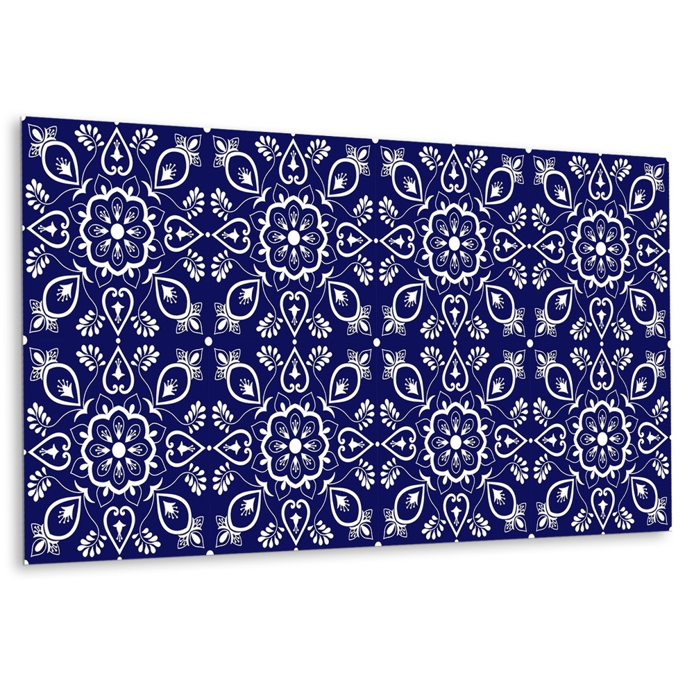 Falvédő falburkoló panel Virágmotívum sötét háttéren