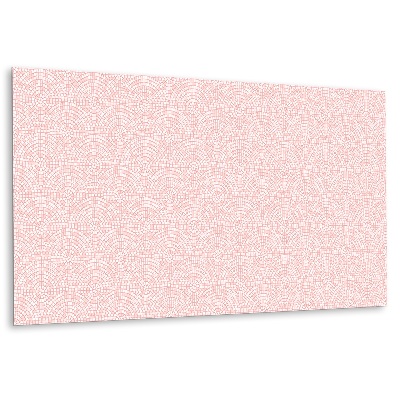 Falvédő falburkoló panel Rózsaszín spirál mozaikok