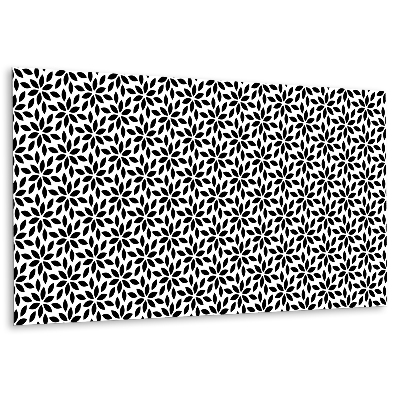 Dekorpanel falra Virágmotívum fekete-fehérben