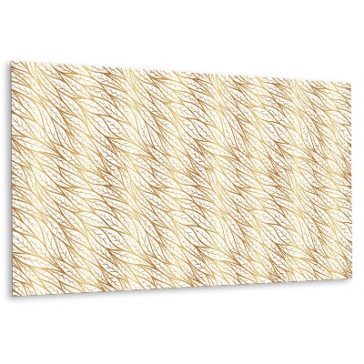 Öntapadó falburkolat Arany levelek fehér háttér