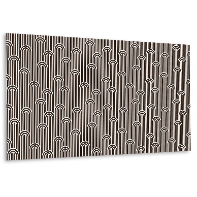 Dekorpanel falra Retro vonalak és ívek