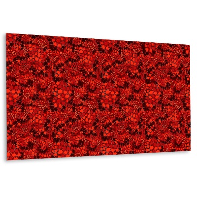 Dekorpanel falra Piros kompozit minta hatszögekkel