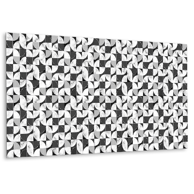 Öntapadó falburkolat Geometrikus minták fekete-fehér árnyalatokban