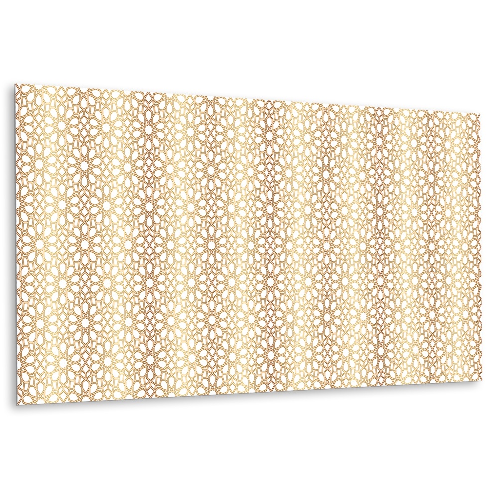 Öntapadó falburkolat Arany geometrikus minták világos háttéren