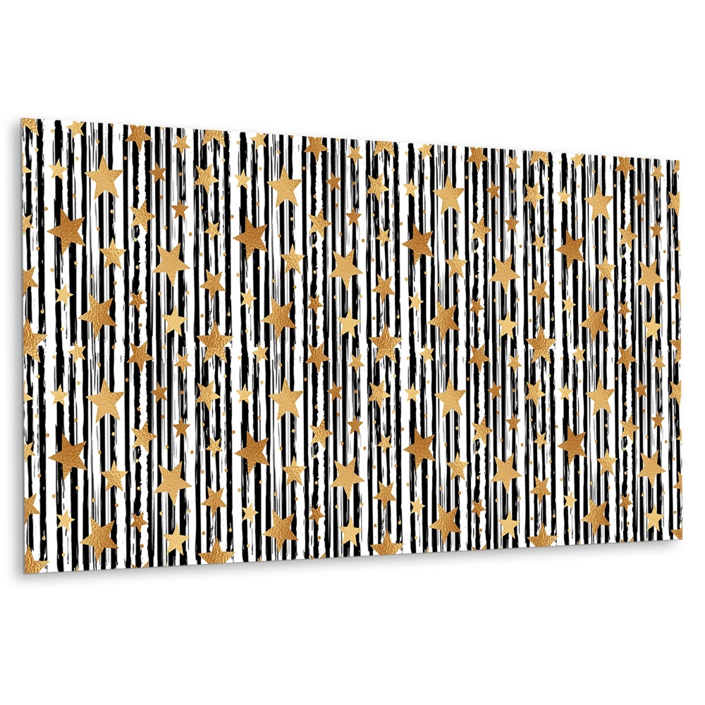 Dekorpanel falra Arany csillagok a pántokon